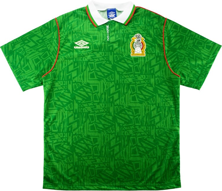 Maillot Football Mexico Domicile Retro 1994 Vert